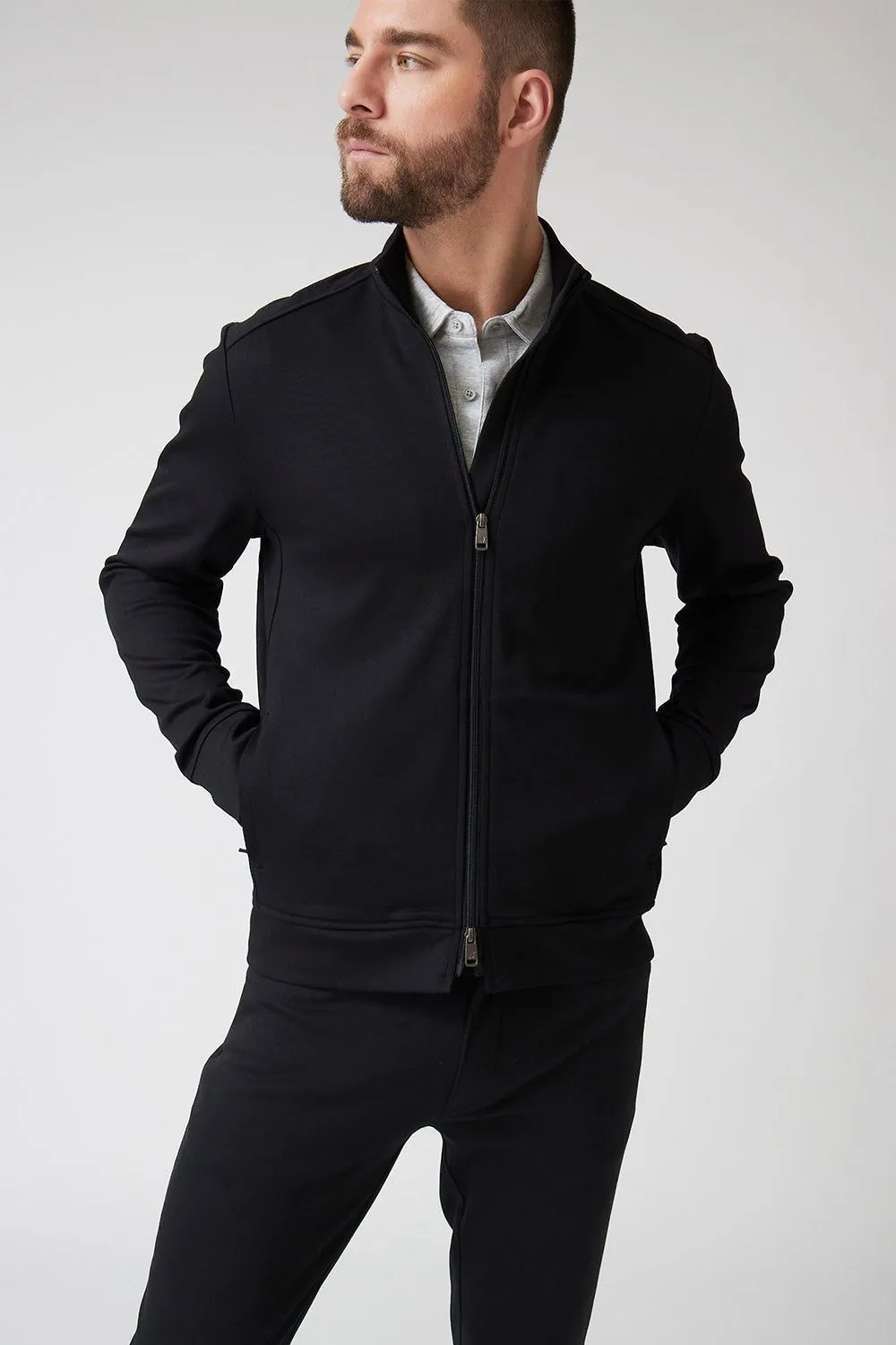 Raffi The Etra Full Zip Front Jacket RW13140-Z | Black