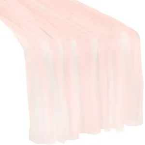 Soft Tulle Table Runner Extra Long 30" x 16ft - Blush