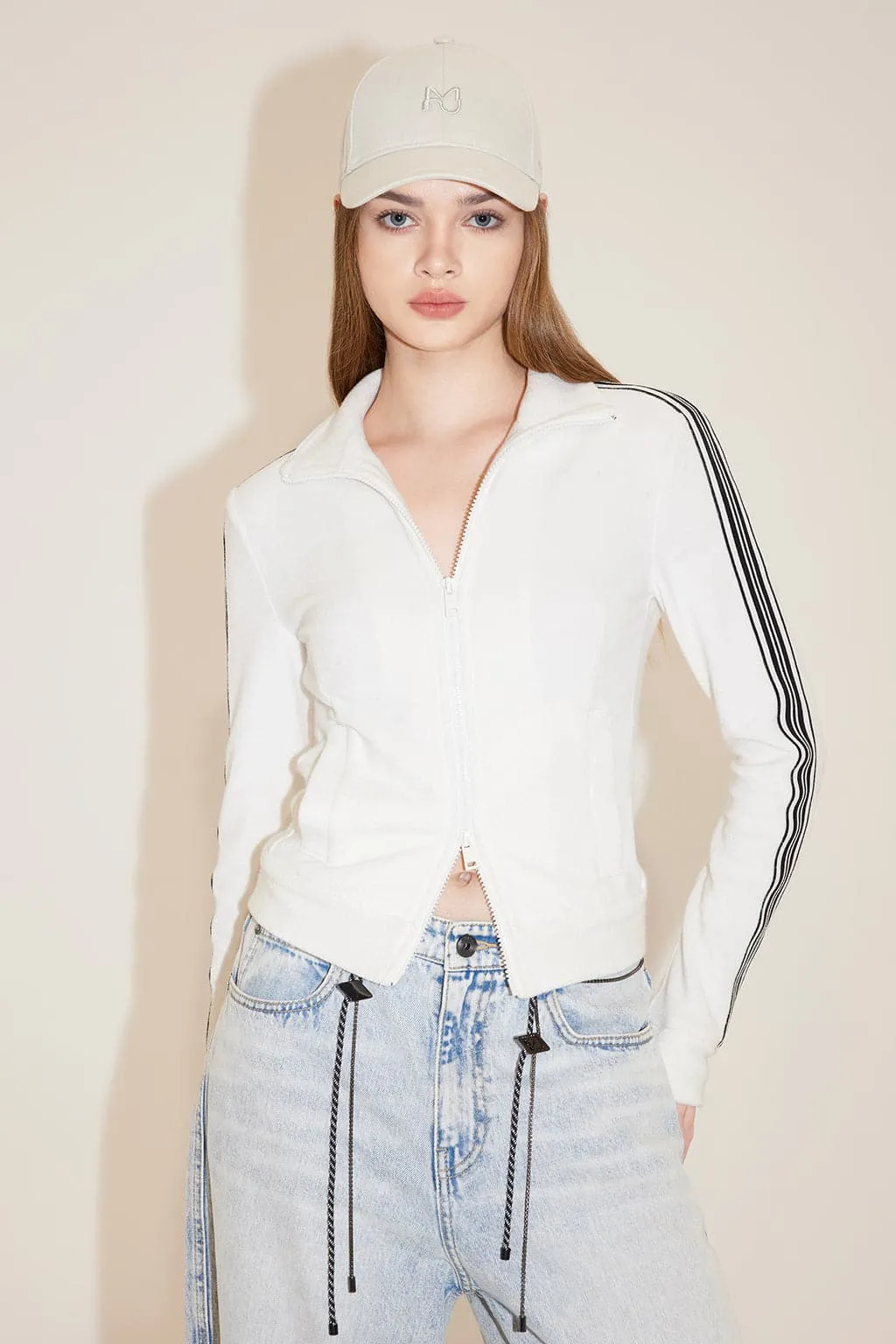 Sporty Jacket With Double Zips