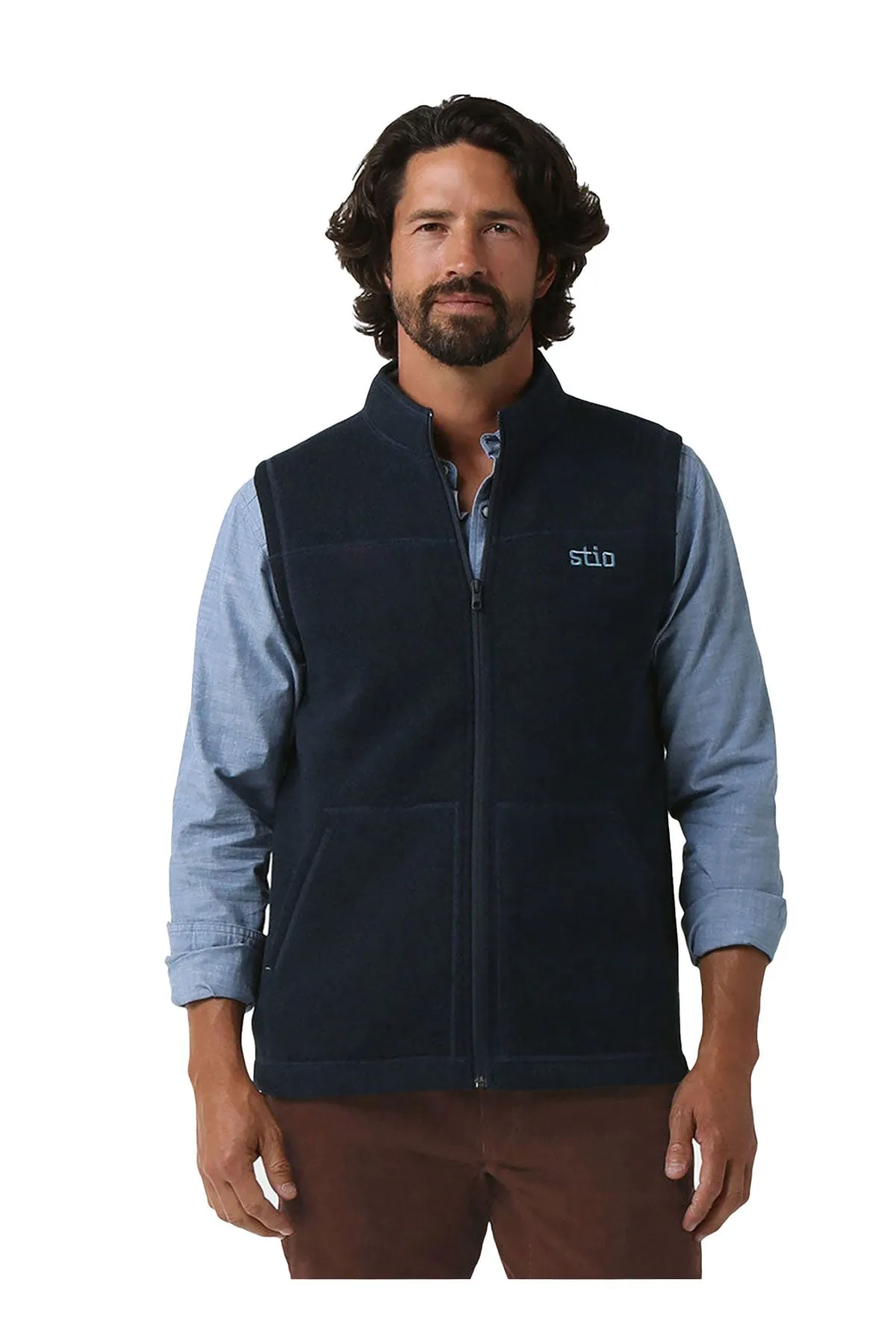 STIO Men's Wilcox Fleece Vest, Mountain Shadow