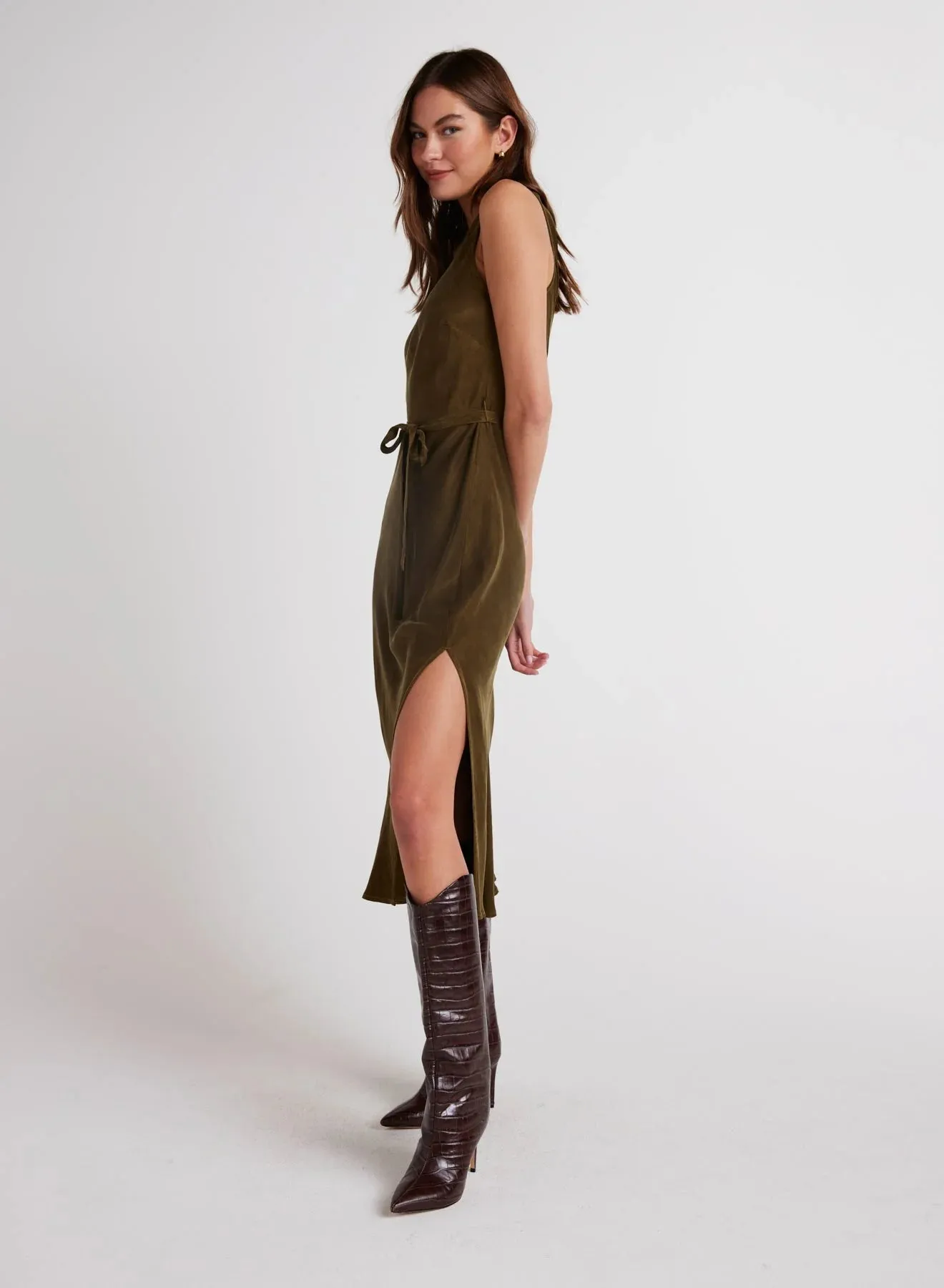 The Tank Slip Dress - Autumn Olive