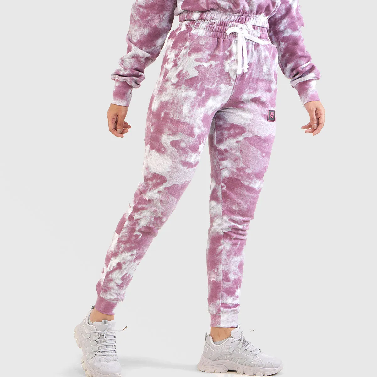 Tie Dye Sweat Pants (Maroon)