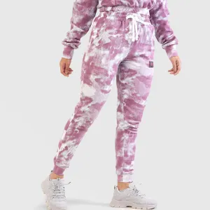 Tie Dye Sweat Pants (Maroon)