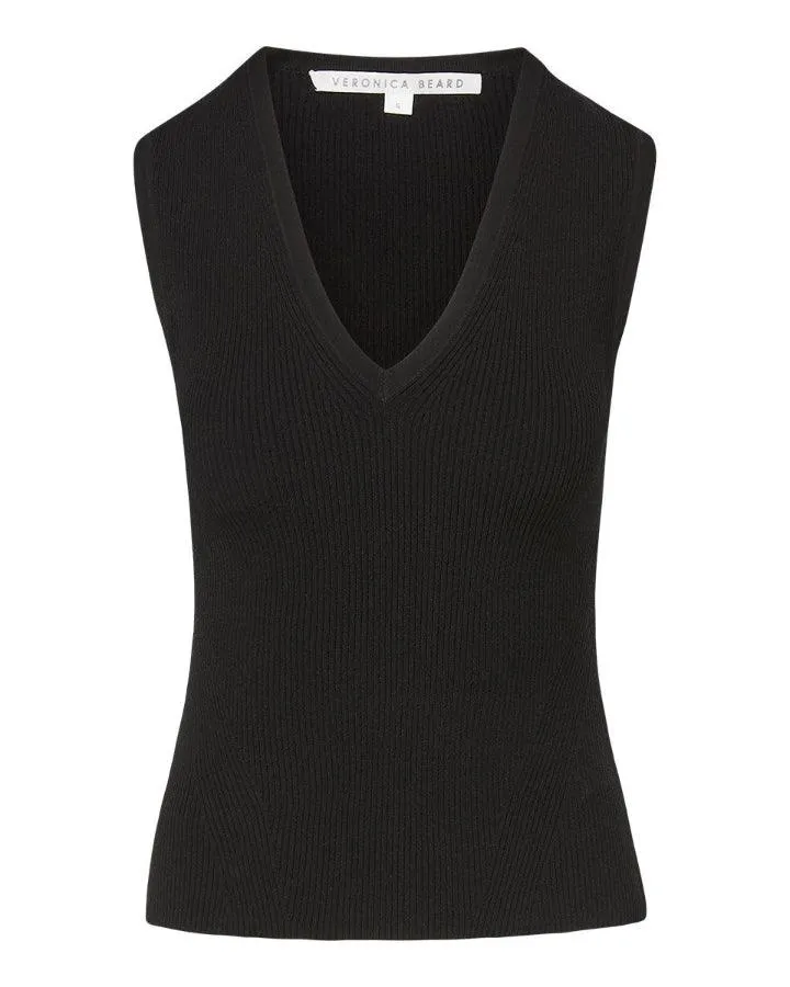 Veronica Beard Sid Rib Knit Tank Top