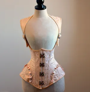 Vest corset in steampunk style with high back. Gothic Victorian, steampunk affordable corset