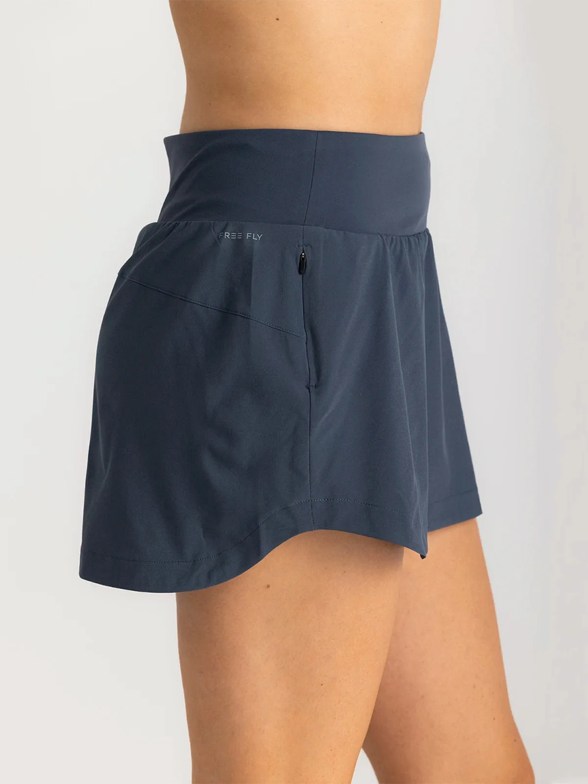 Women's Bamboo-Lined Active Breeze Skort – 13" - Blue Dusk II