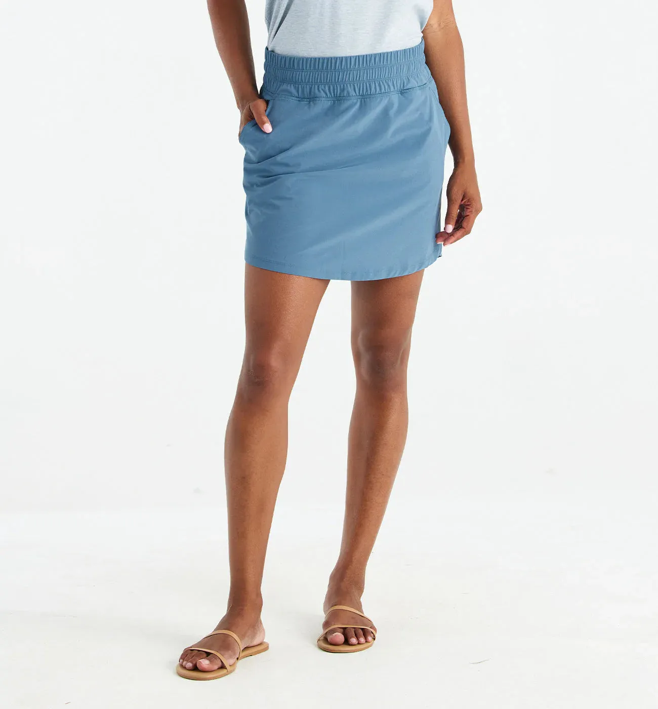 Women's Pull-On Breeze Skirt - Pacific Blue