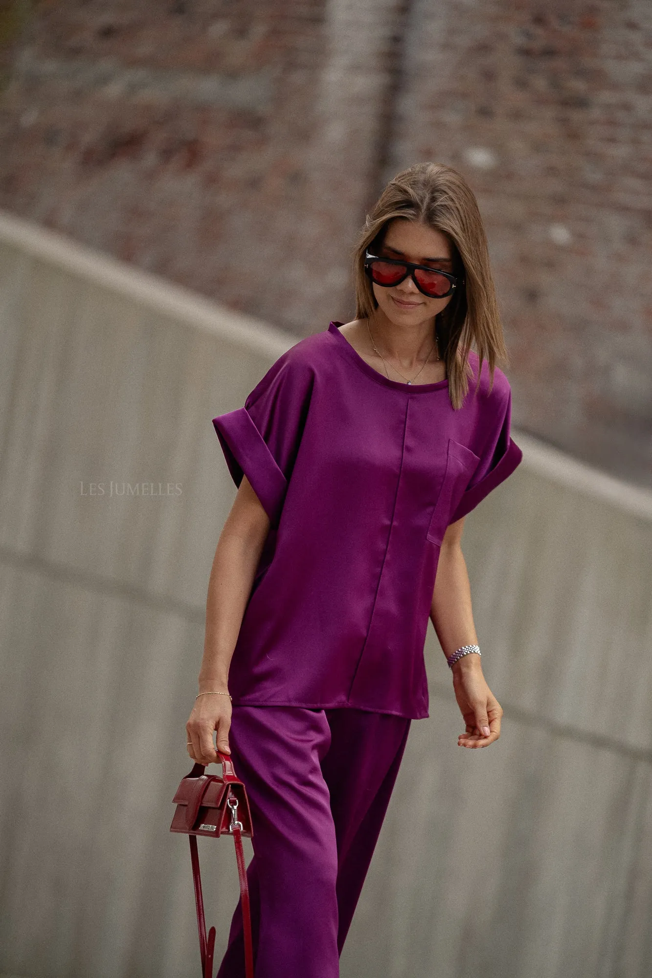 Zita top magenta